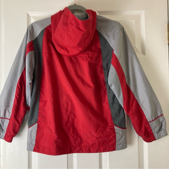 Paramount jacket full zip hooded Red/Gray Women’s Sz M￼ - Picture 2 of 16